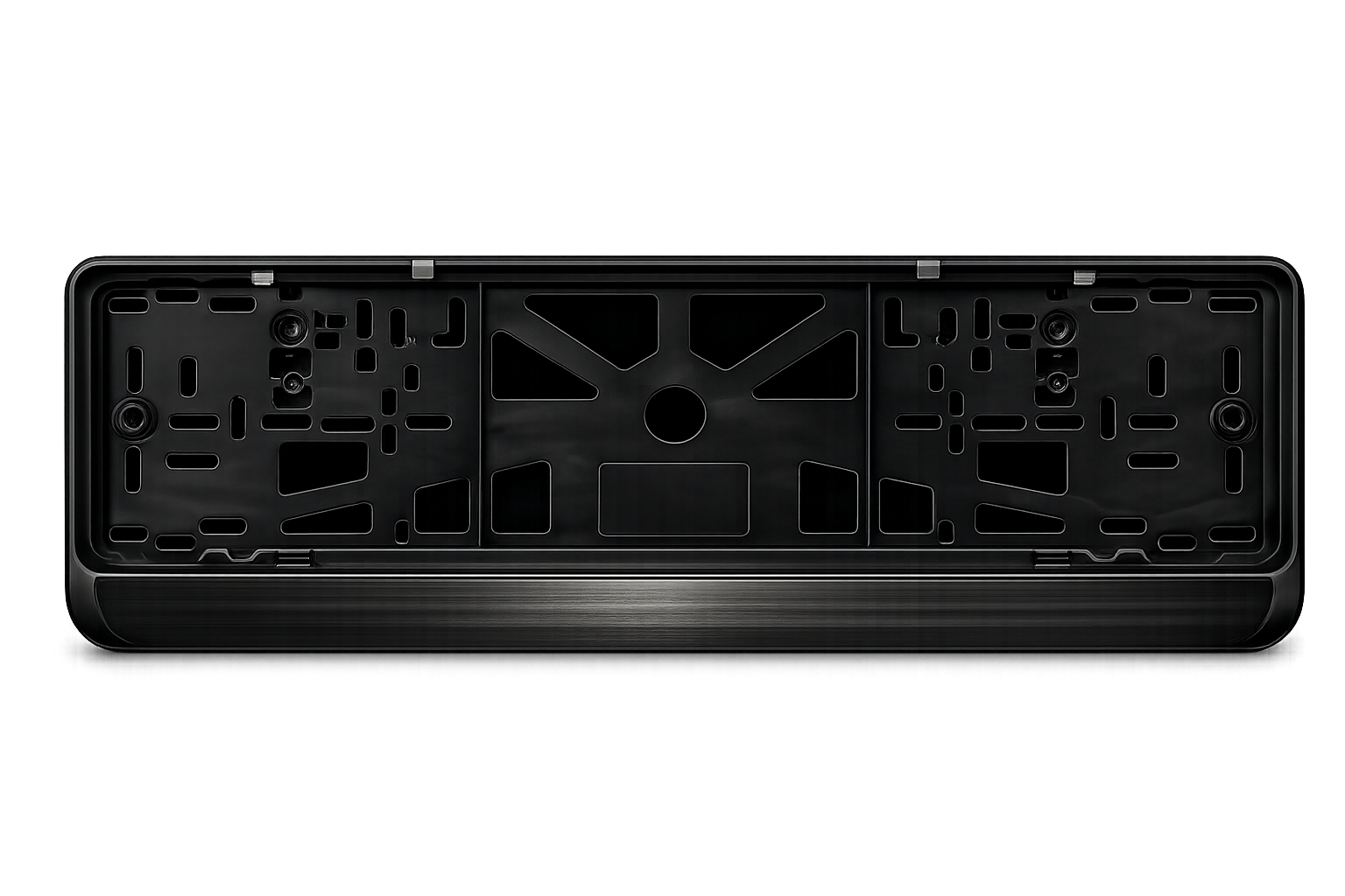 Black LED license plate frame
